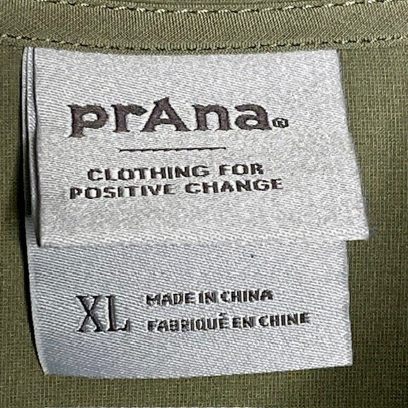 PrAna Railay 1/4 Zip Pullover - Rye Green - XL - Picture 8 of 10